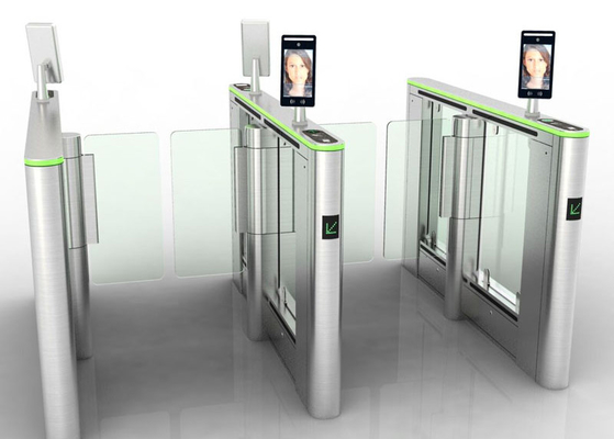 Electrical Pedestrian Swing Gate , IP 54 Swing Barrier Gate Facial Recognition System