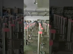 Porta giratória para pedestres em aço inoxidável 304, altura da cintura