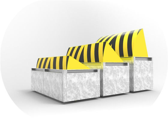 Bloqueador Rodoviário Hidráulico Automático Completo de 80T em Aço A3 com Luz LED para Segurança Antiterrorismo