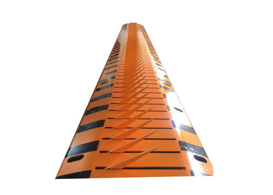 Pneumático hidráulico de dois sentidos de matador de pneus com espessura de lâmina de 10 mm e 40 T Min. Carregamento para controle de veículos de estrada