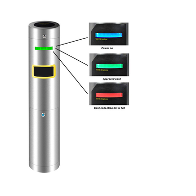 Catracas de controle de acesso com diâmetro de 219 mm Coletor de cartão indicador de lâmpada LED de três cores