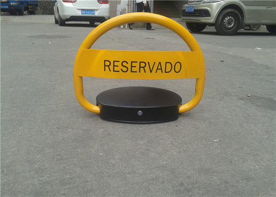 Fechamento automático amarelo impermeável do estacionamento com sistema de controle remoto esperto
