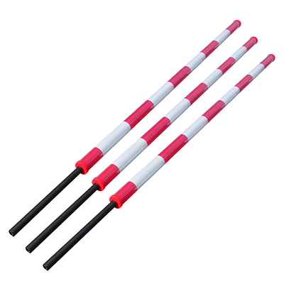 Customização Tubos de fibra de carbono Espuma externa vermelha e branca Filme refletor Barreira Portão braço redondo