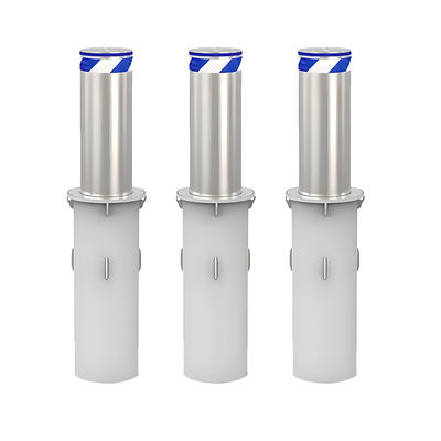 Bollards retráteis hidráulicos de elevação 100% com classificação de serviço, operados eletro-hidráulica e mecanicamente