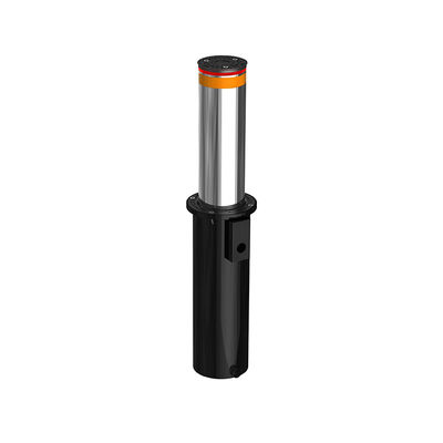 Bollards telescópicos de aço inoxidável 304 316 com elevação automática de alta segurança 219x600mm