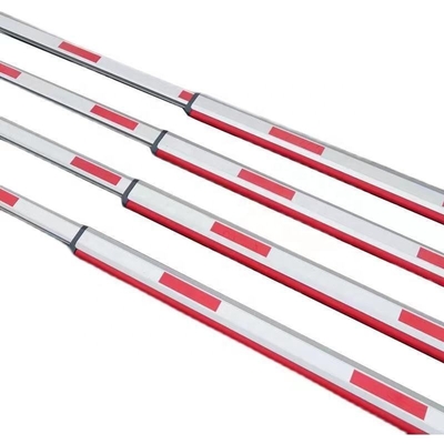 86x44mm Tamanho Braço de barreira telescópica com suporte de personalização Material de alumínio 1-6 metros comprimento opcional