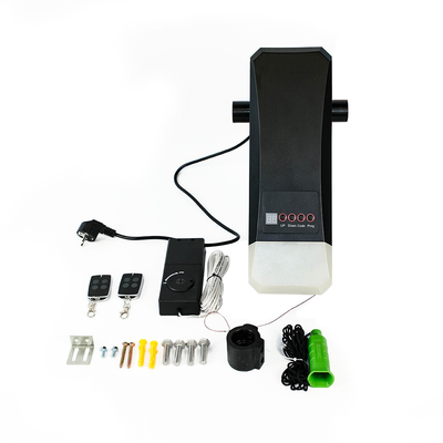 Abridor de porta de garagem com unidade de controle integrada, receptor de 433,92 MHz e design de liberação manual por chave, motor com tensão de trabalho de 24VDC