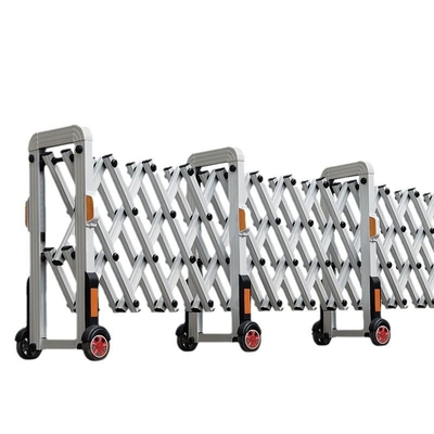 Barreira retrátil manual push-pull de aço inoxidável para bloqueio rodoviário, barreira retrátil de liga de alumínio para uso em shoppings