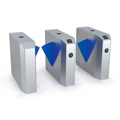 Portão de velocidade de aço inoxidável 304 com comprimento de flaps de 27 cm e controle bidirecional para gerenciamento de multidões