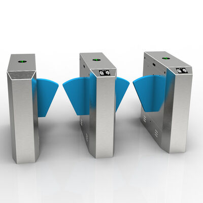 Catraca de altura na cintura com barreira de acrílico transparente e vazão de 30 pessoas/minuto Nível de proteção IP54