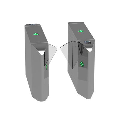 Catraca de barreira com abas em aço inoxidável 304, com taxa de fluxo de 25-30 pessoas/minuto e aprovação CE para controle de acesso seguro