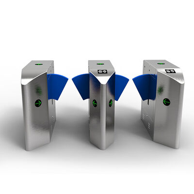 Catraca automática com barreira de aba em aço inoxidável 304 ou 316, função anti-passagem dupla e motor DC24V