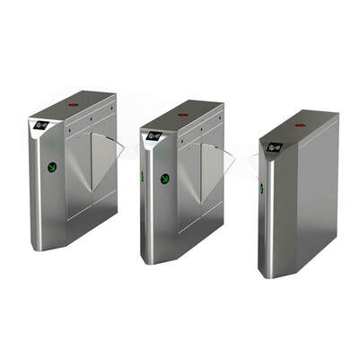 IP54 Torneador retrátil com barreira de flaps com velocidade de passagem de 30 pessoas/minuto para controlo de acesso