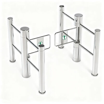 Catraca Giratória Pedestre SS304 com 1500mm de Largura e Anti-Tailgating para Acesso a Cadeiras de Rodas