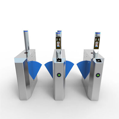 0.2s RS485 SS304 Retrátil Controle de Acesso Portão de Ala Flap Barreira Turnstile