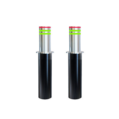 Colunas retráteis automáticas de segurança para entrada de veículos com 60dB de baixo ruído, aço inoxidável 304, 3,7KW de potência dinâmica do sistema.