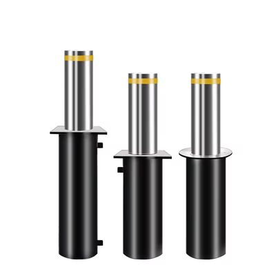 Barreira retrátil hidráulica de 2,2kW em aço inoxidável 304, 219mm de diâmetro, para controle de acesso seguro