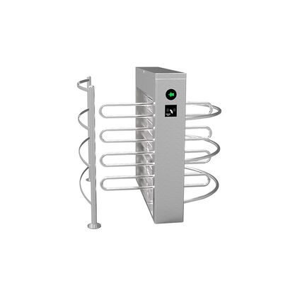 Catraca de aço inoxidável 304 com altura da cintura, com taxa de fluxo de 25 a 30 pessoas por minuto e certificação CE
