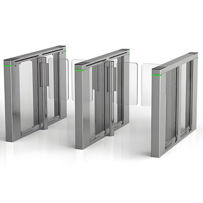 Porta RS485 SS da barreira do vidro de acrílico do motor 10mm da C.C. para o pedestre