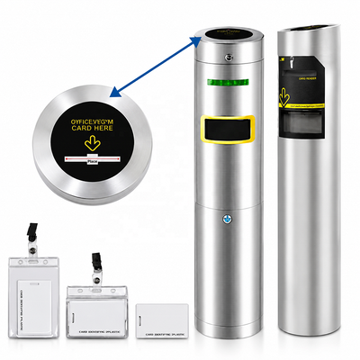 Coletor de Cartão RFID em Aço Inoxidável 304 com Capacidade para 280 Cartões e Sensor de Movimento de Abertura de Porta para Controle de Acesso de Academia