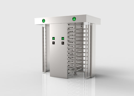 Turnostela de altura total de aço inoxidável 304 com binário duplo e função de reinicialização automática para controlo de acesso