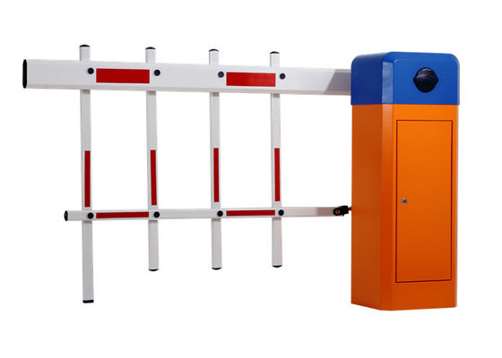 Porta de barreira automática de motor AC de 120W com braço de 6 m para controle de estacionamento seguro