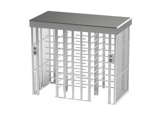 500mm Braço SUS304 40W Turnstile de altura total Porta de barreira pedonal de passagem dupla