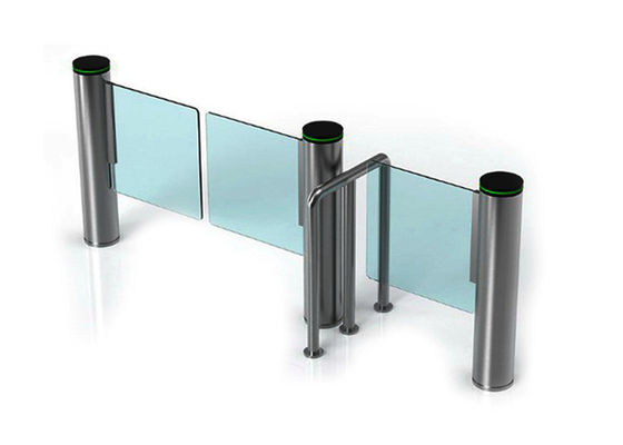 Portão de segurança para pedestres sem escovas de motor de 200W DC24V com 0,4S Horário de abertura Portão de barreira de balanço