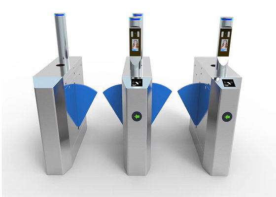 0.2s RS485 SS304 Retrátil Controle de Acesso Portão de Ala Flap Barreira Turnstile