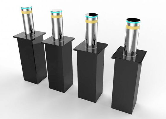 Bollard hidráulico retrátil com superfície espelhada SS304 8k e capacidade de carga de 80 toneladas