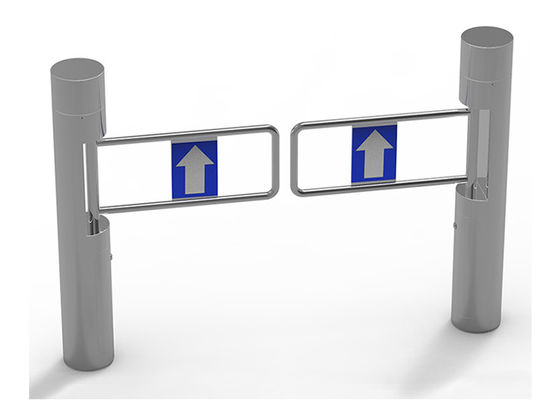 Portão de barreira de balanço automático BLDC motor SUS304 com braço acrílico para controle de acesso ao supermercado