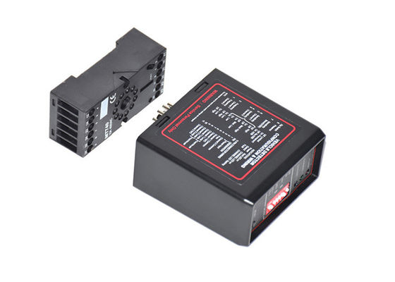 Detector de laço indutivo de canal duplo com frequência ajustável AC220V para controle de acesso de veículos