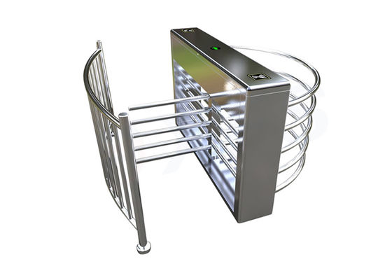 SS304 aço inoxidável IP55 classificado Turnstile de meia altura com braço de 450 mm para controle de acesso seguro