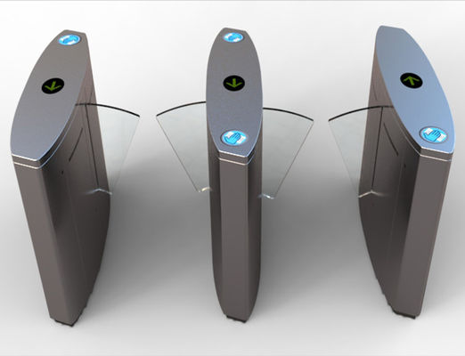 Barreira de Acesso Flap DC24V SS304 de Alta Velocidade 0,2S com RS485 e Barreira Flap Retrátil