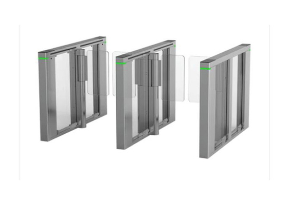 Porta RS485 SS da barreira do vidro de acrílico do motor 10mm da C.C. para o pedestre