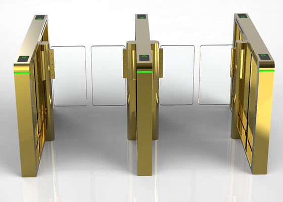 Rfid moderou o torniquete de vidro da porta de velocidade que passa rapidamente a largura de 900mm